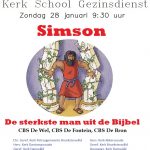 Kerk School Gezinsdienst 28 januari … Simson